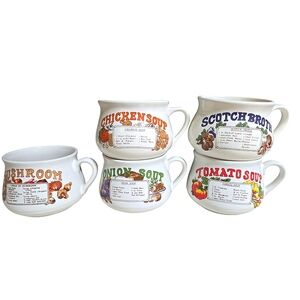 Ethos 1970 VintageCeramic Soup Mugs